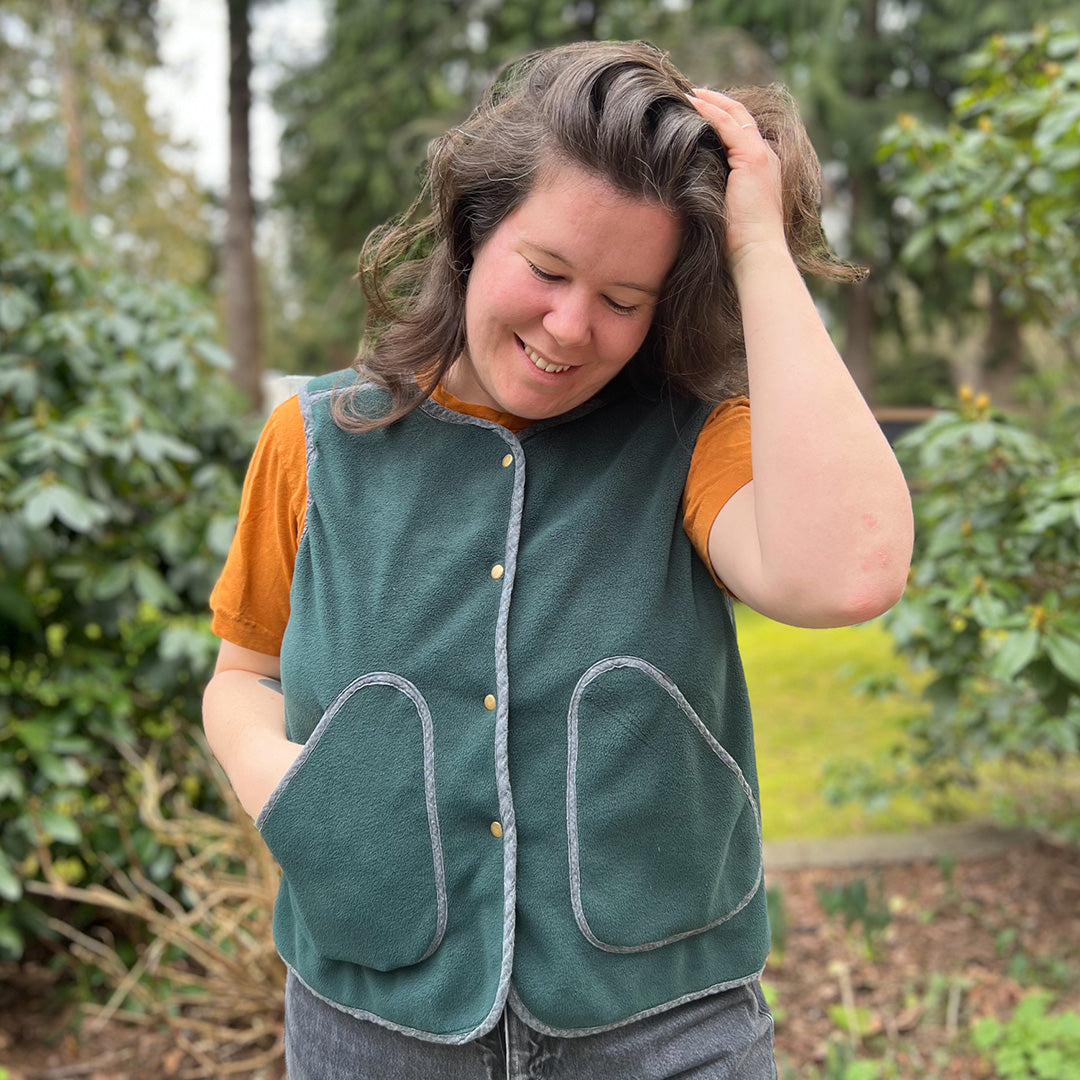 Wildwood Fleece Vest – Helen's Closet Patterns