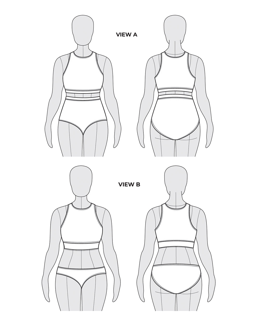 Sandpiper Swimsuit Sewing Pattern