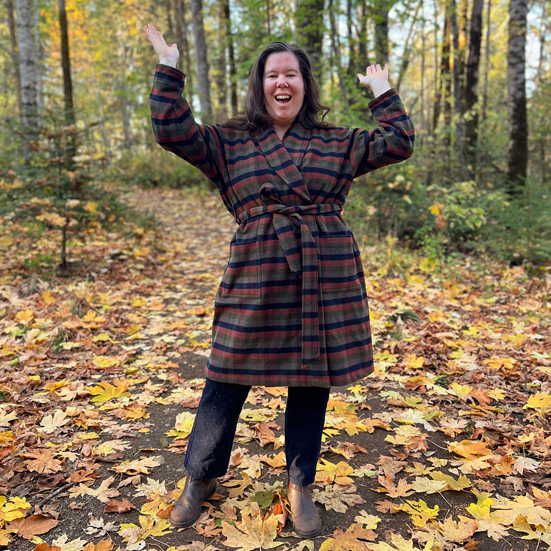 Arbutus Robe Coat Hack - Helen's Closet Patterns Blog