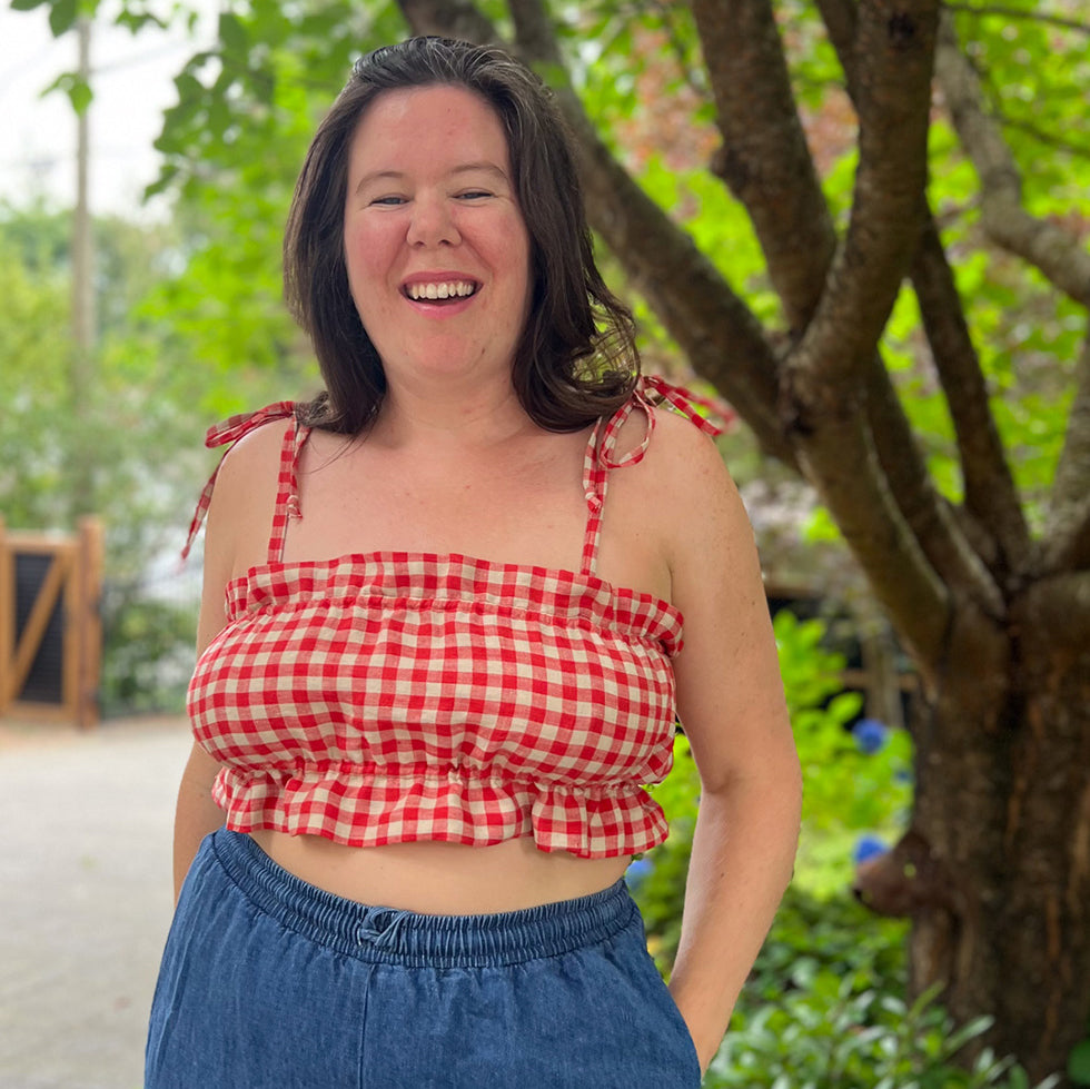 DIY Crop Top Tutorial - Helen's Closet Patterns Blog