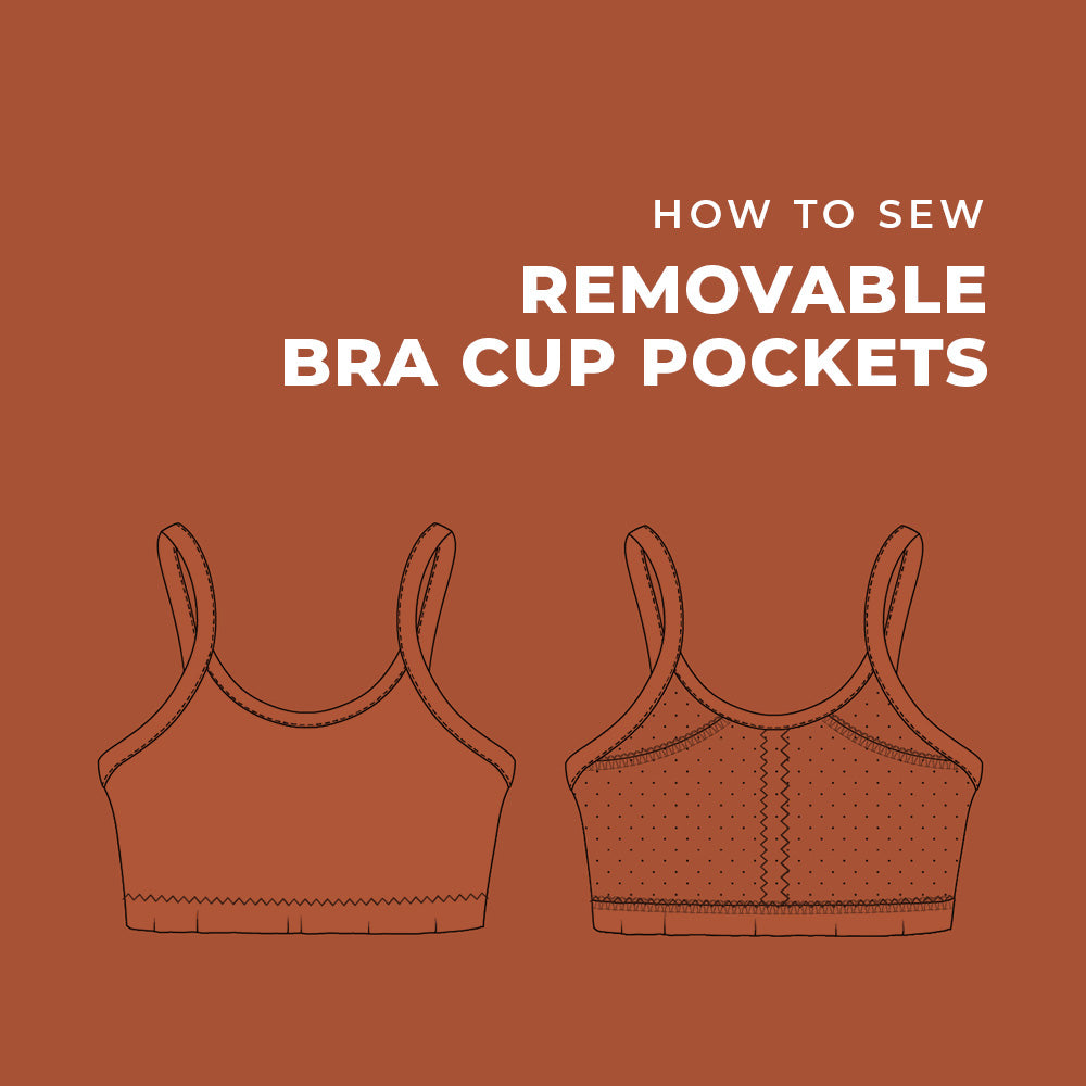 Removable Bra Cup Tutorial - Slocan Tank - Sandpiper Swimsuit - Helen's Closet Patterns Blog