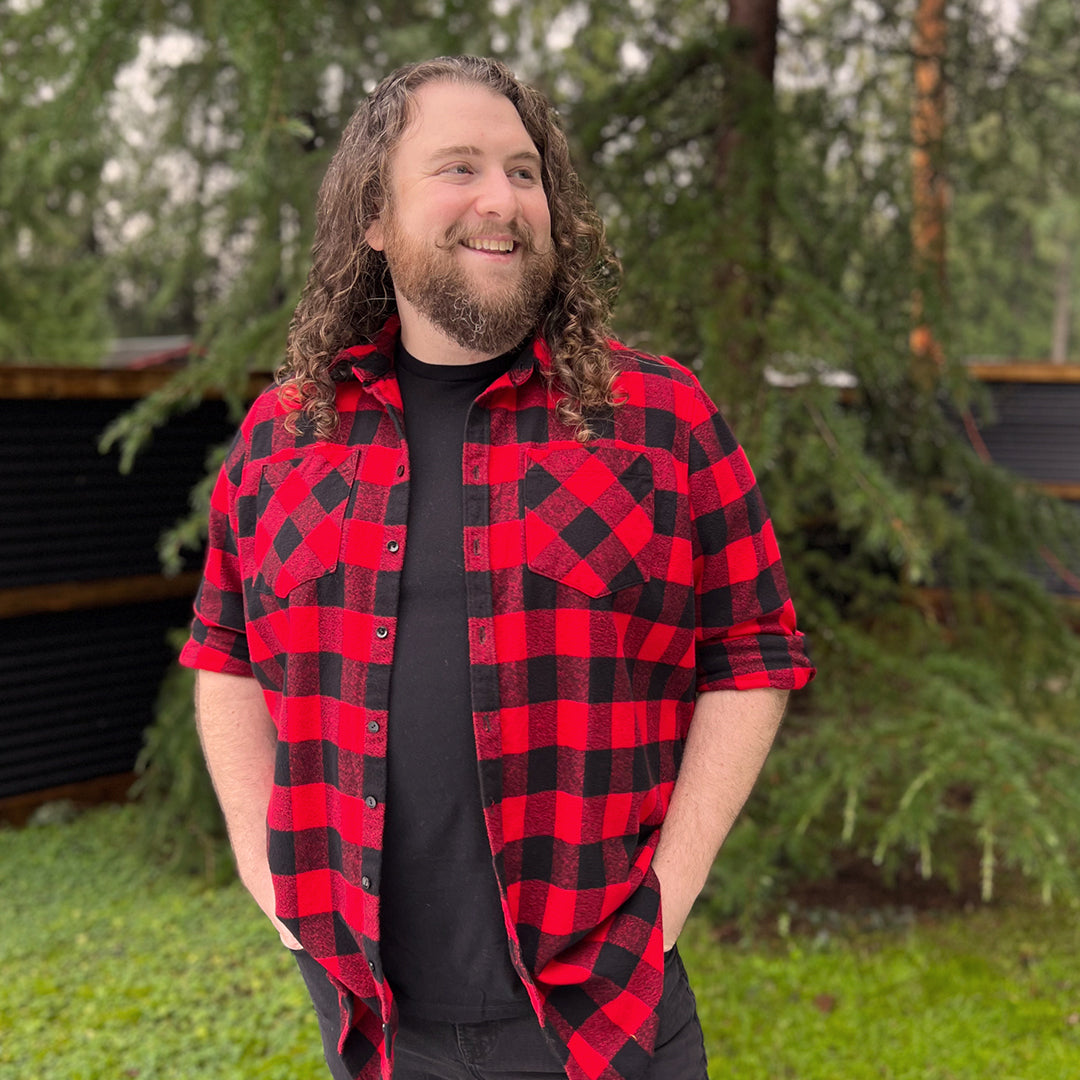 Sam's Flannel Cameron Button Up - Helen's Closet Patterns Blog