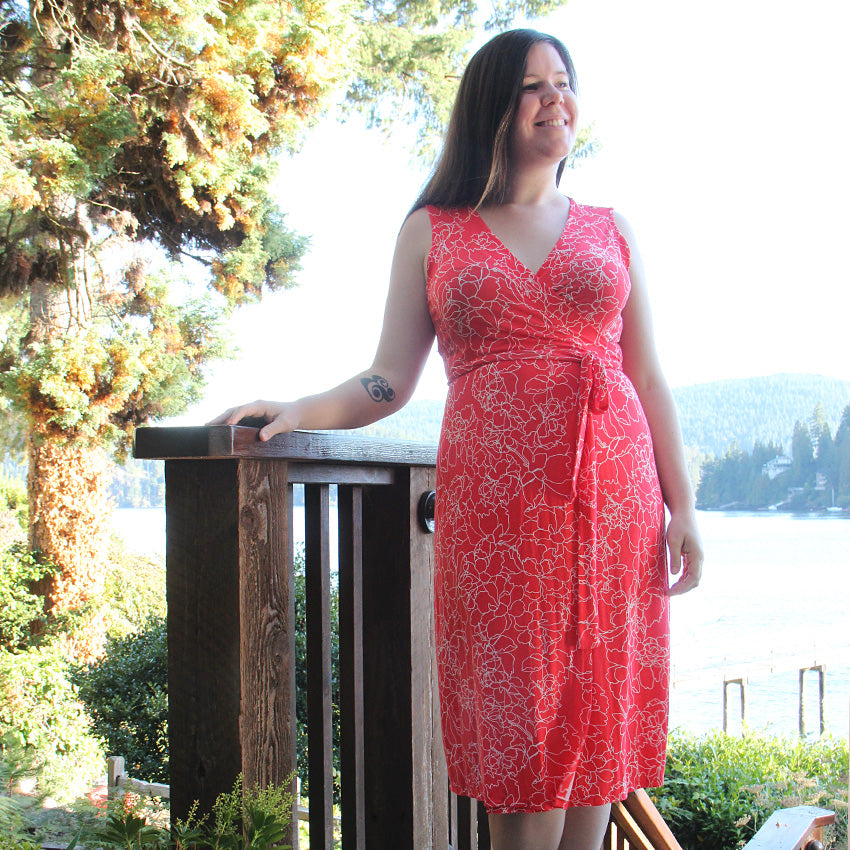 Sleeveless Appleton Wrap Dress – Helen's Closet Patterns