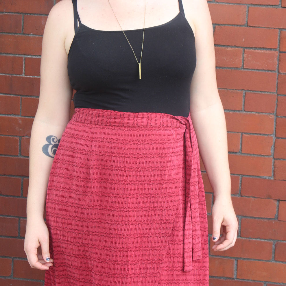 Sew DIY maxi Nita Wrap Skirt by Helens Closet