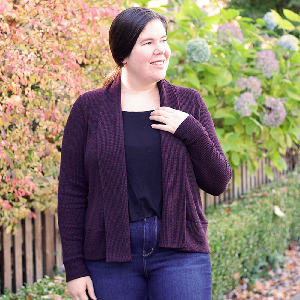 Blackwood Cardigan Hack: Wide Front Band