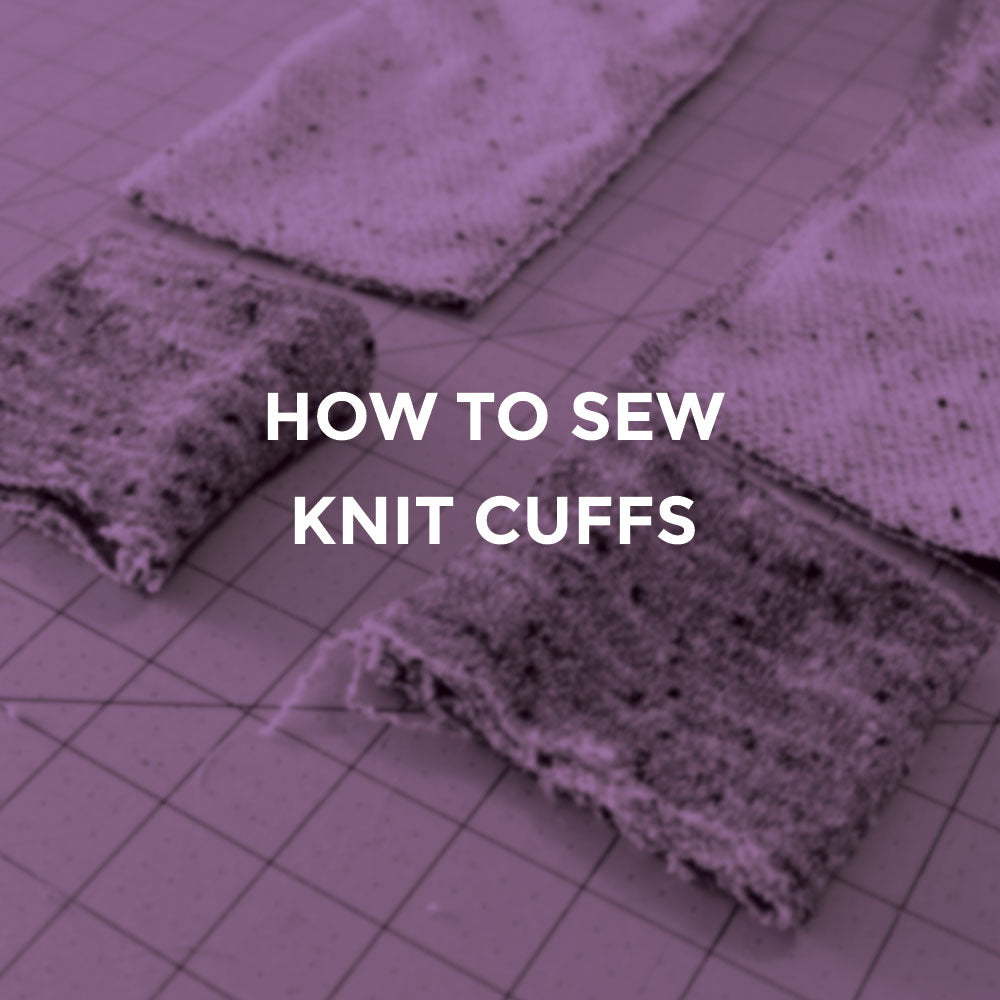 Sewing knit cuffs