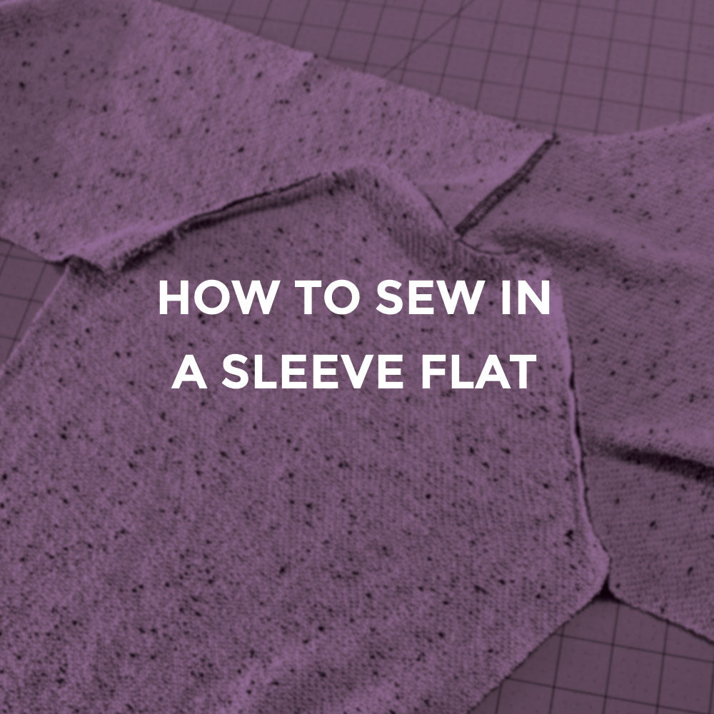 Sewing a sleeve in flat