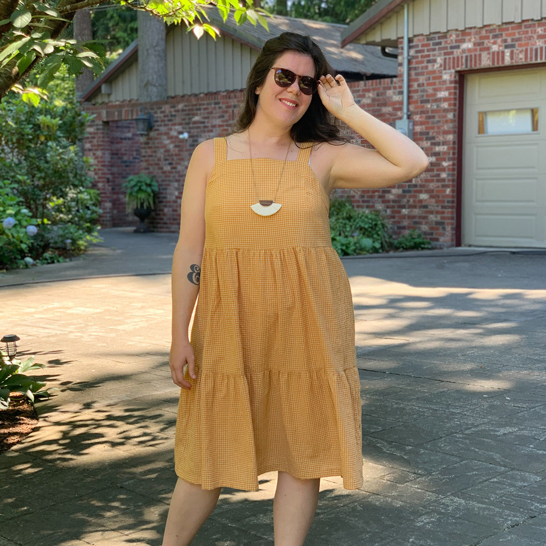 Reynolds Gathered Dress Tutorial from Helen's Closet Patterns