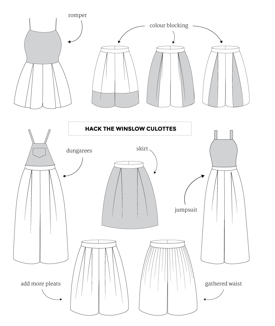 Winslow Culottes Hacks