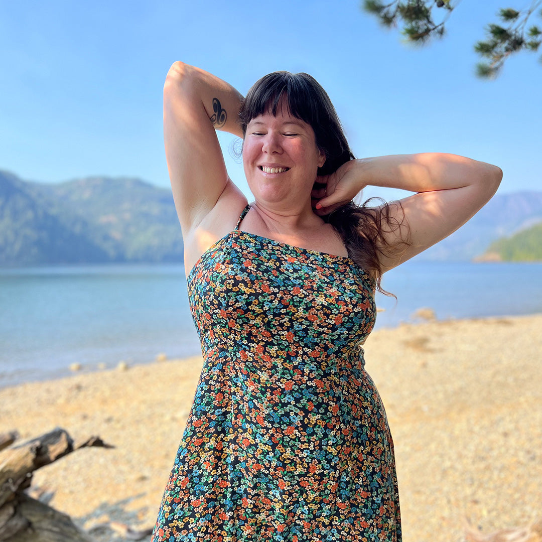 Rayon summer Lockhart Dress - Helen's Closet Patterns Blog