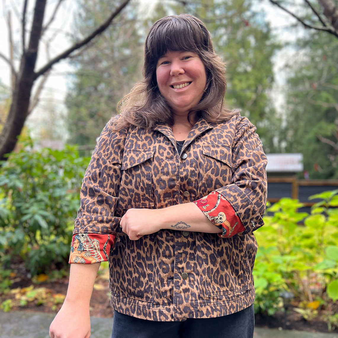 Underlined Leopard Spindrift Jacket