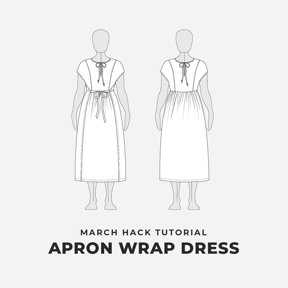 March Dress Sewing Pattern Apron Dress Hack Tutorial - Helen's Closet Patterns