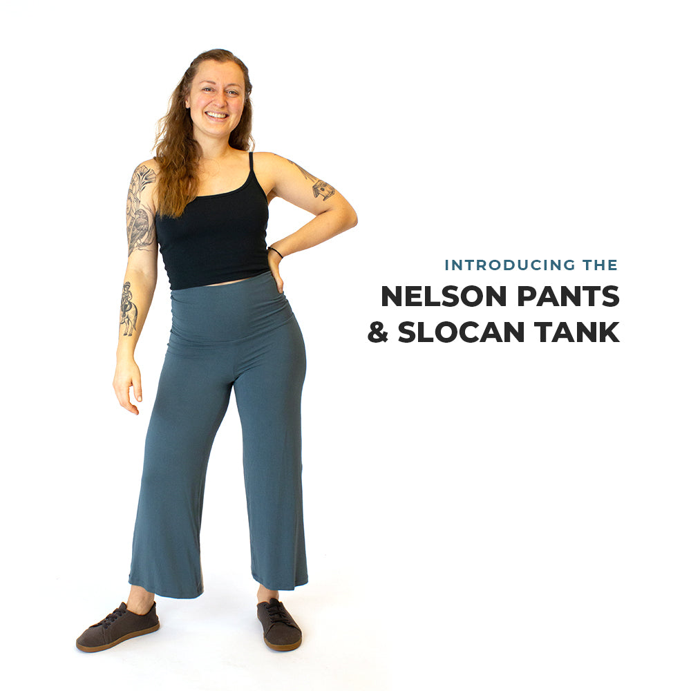 Introducing the Nelson Pants and Slocan Tank - Helen's Closet Patterns Blog