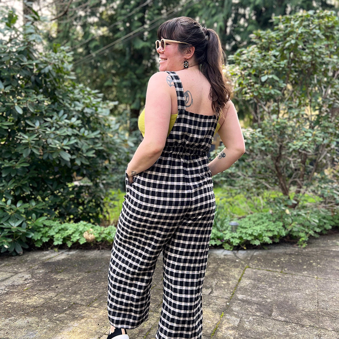 Helen Reddy Overalls Linen Ruby Overalls – Helen's Closet Patterns