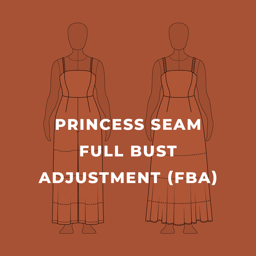 Princess Seam Full Bust Adjustment FBA Tutorial - Helen's Closet Patterns Blog