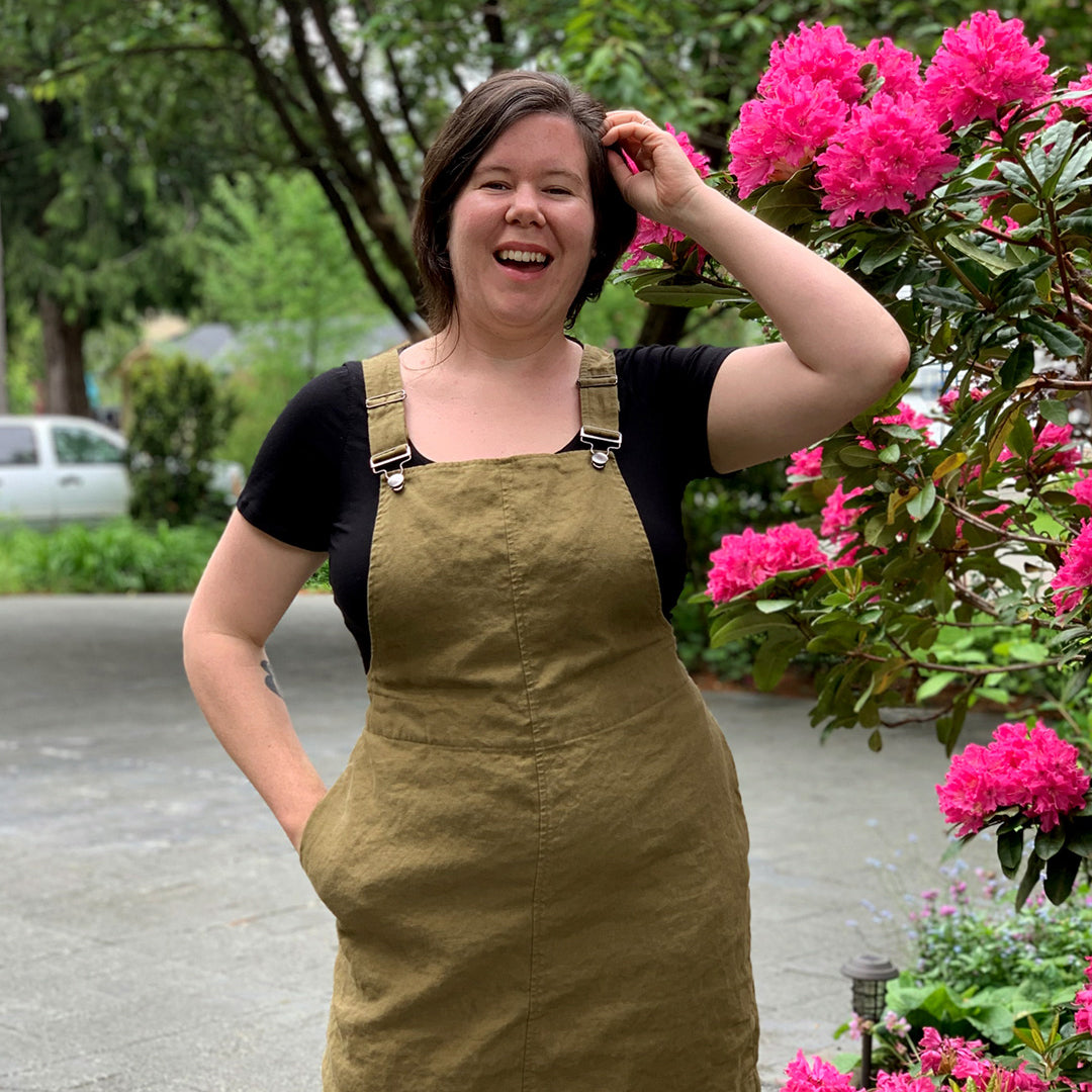 Ruby Overalls Pinafore Hack - Helen's Closet Blog