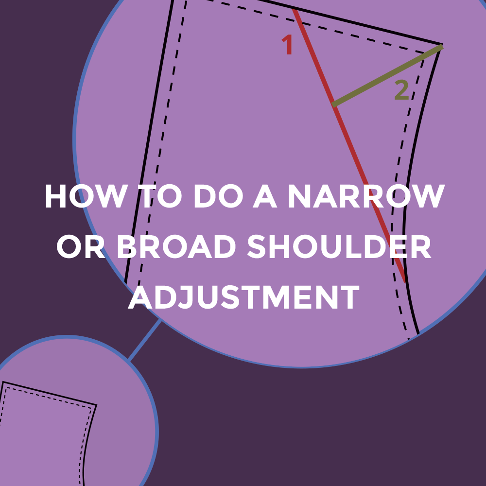 How to do a narrow or broad shoulder adjustment