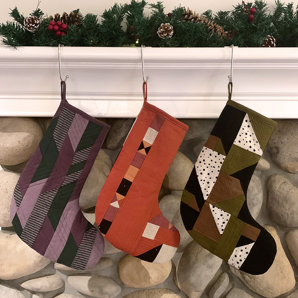 Fabric Scraps Quilted Stockings DIY