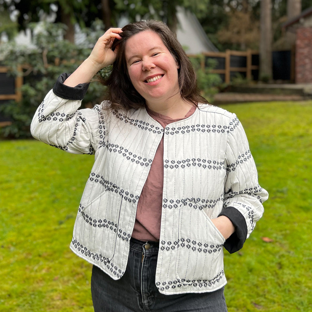 Wildwood Jacket Hack - No Bias Binding - Helen's Closet Patterns Blog