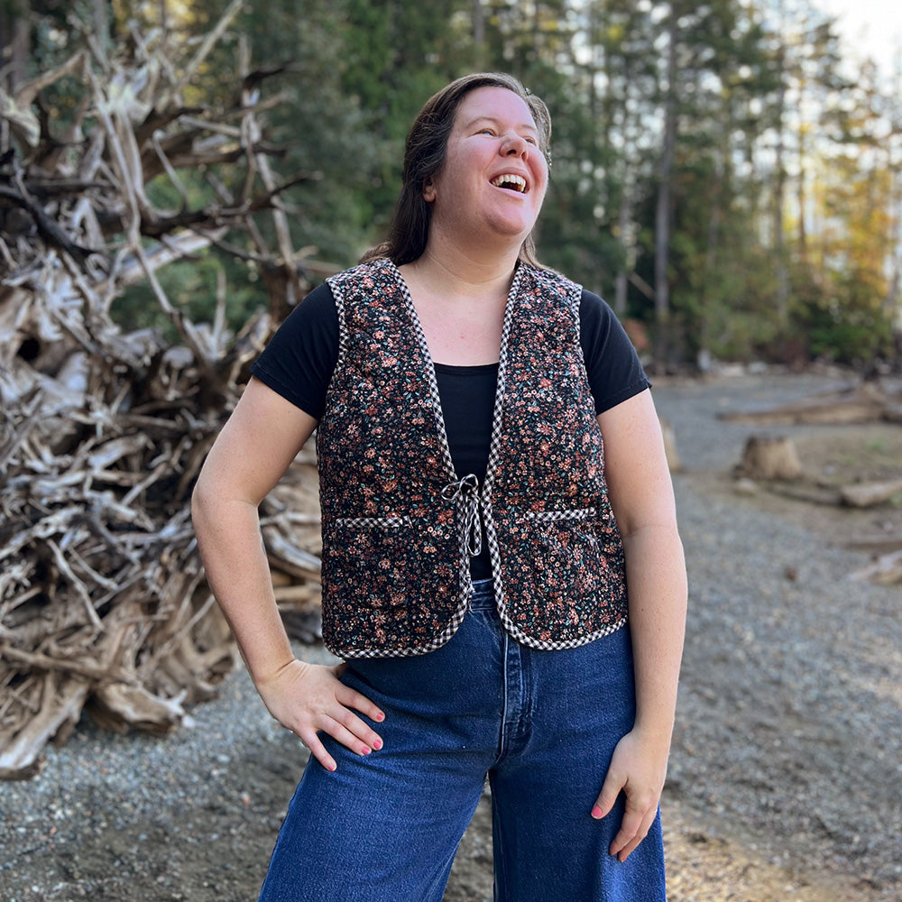 Wildwood Vest Tie Front Hack - Helen's Closet Patterns Blog