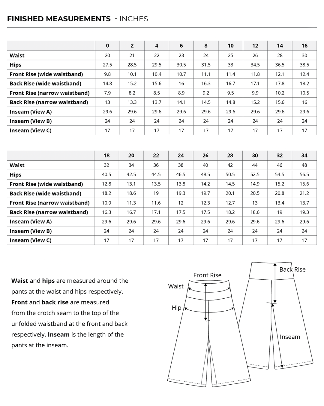 Nelson Pants sewing pattern by Helens Closet