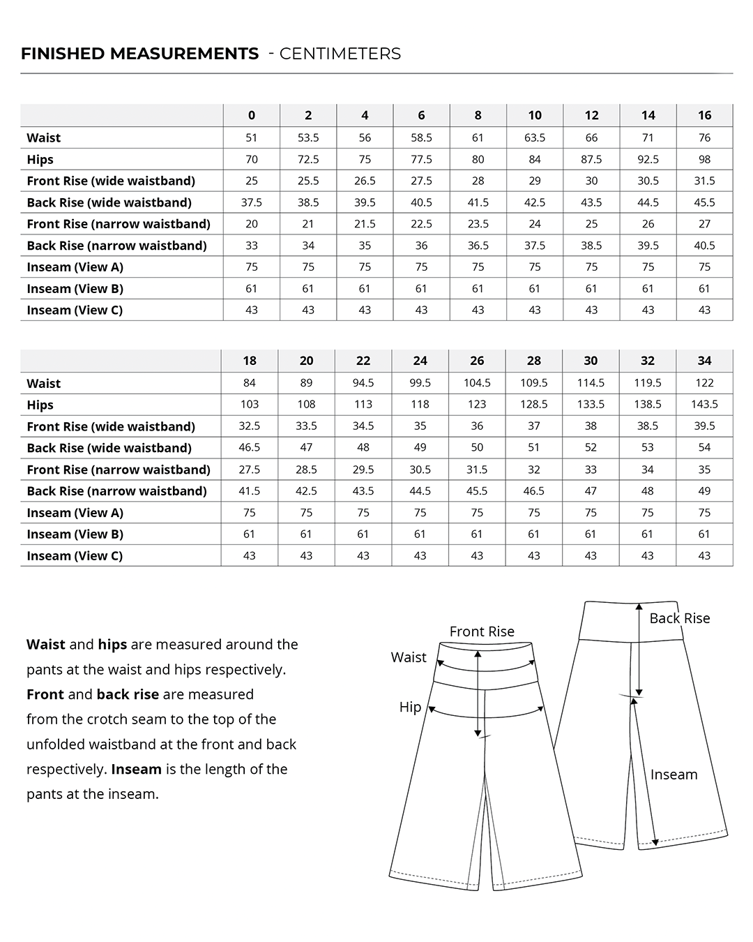 Nelson Pants sewing pattern by Helens Closet