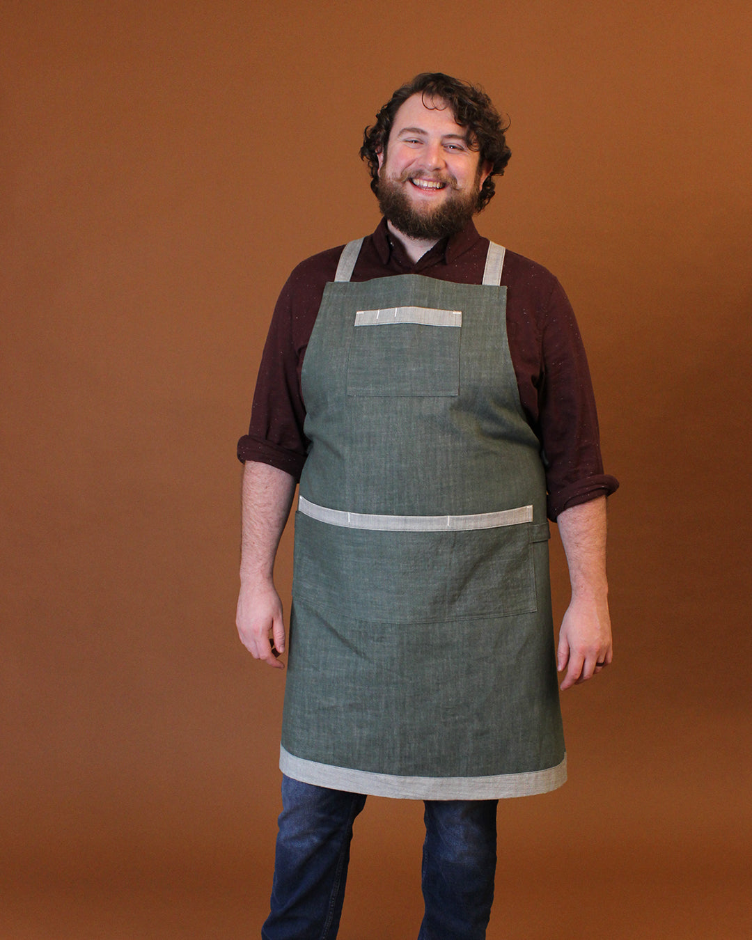 Introducing the Sam Apron, a free apron pattern from Helen&