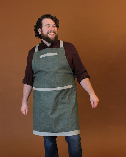 Introducing the Sam Apron, a free apron pattern from Helen&