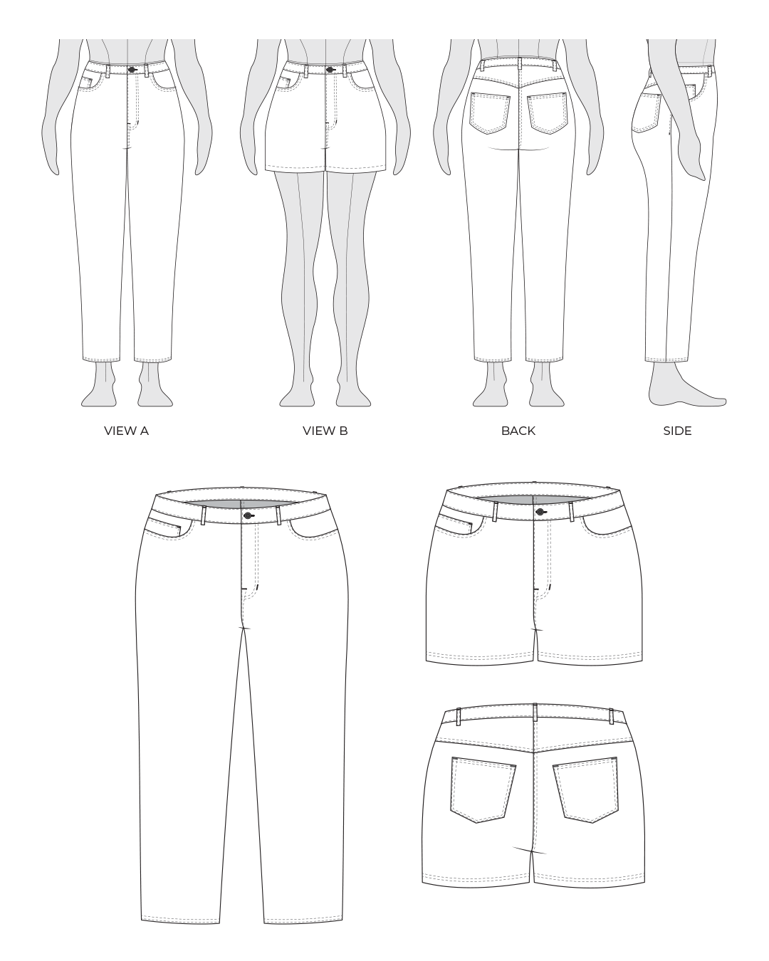 Brooks Jeans Flat Illustrations