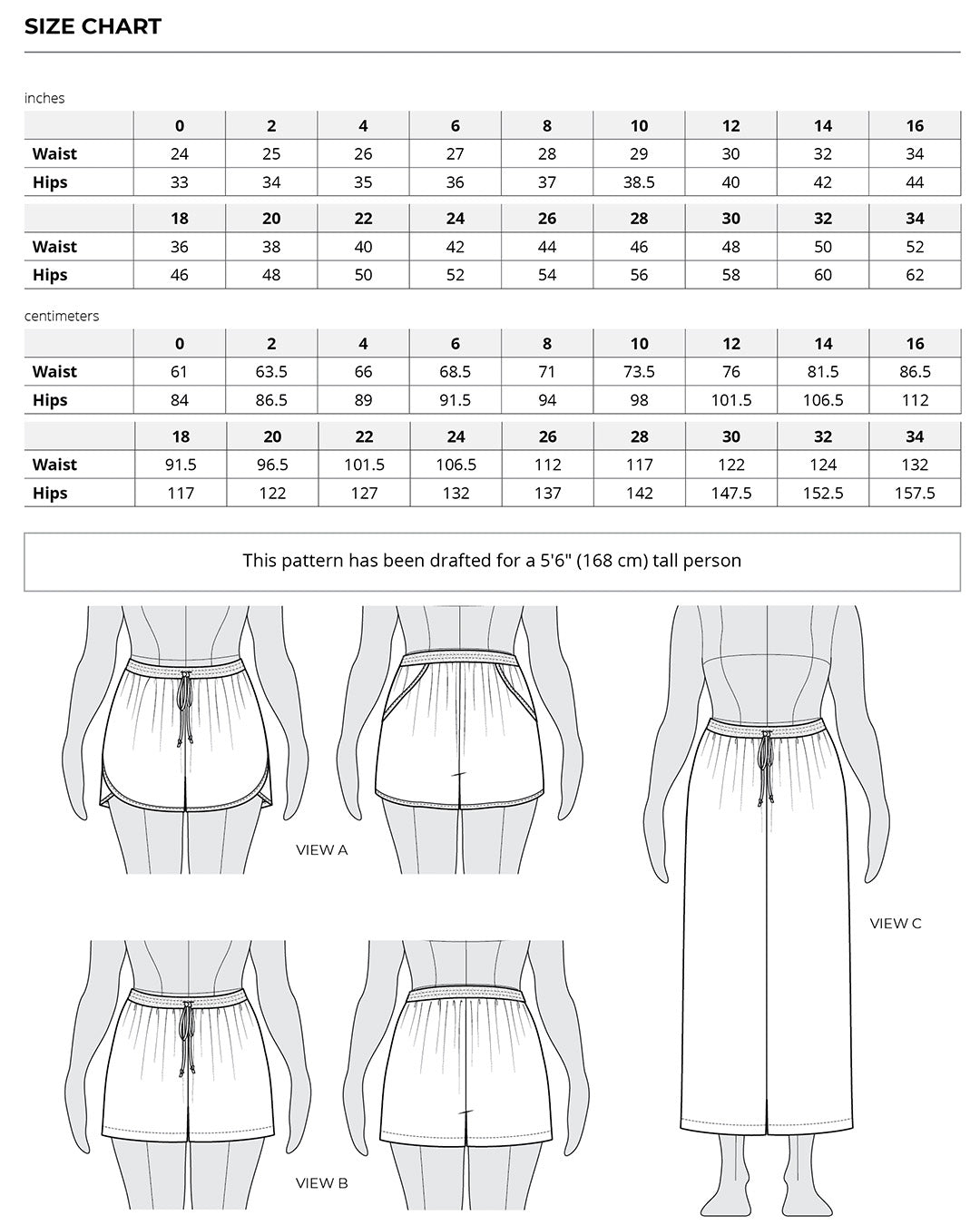 June Shorts and Pants sewing pattern by Helens Closet