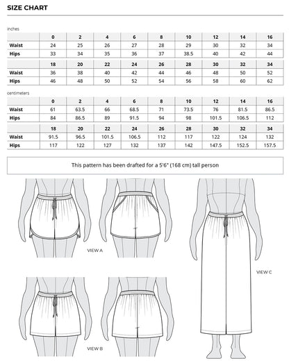 June Shorts and Pants sewing pattern by Helens Closet