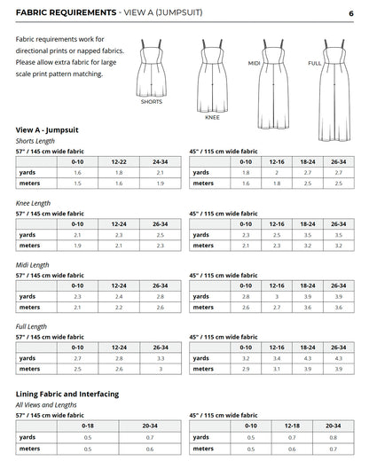 Lockhart Jumpsuit and Dress Sewing Pattern Helens Closet