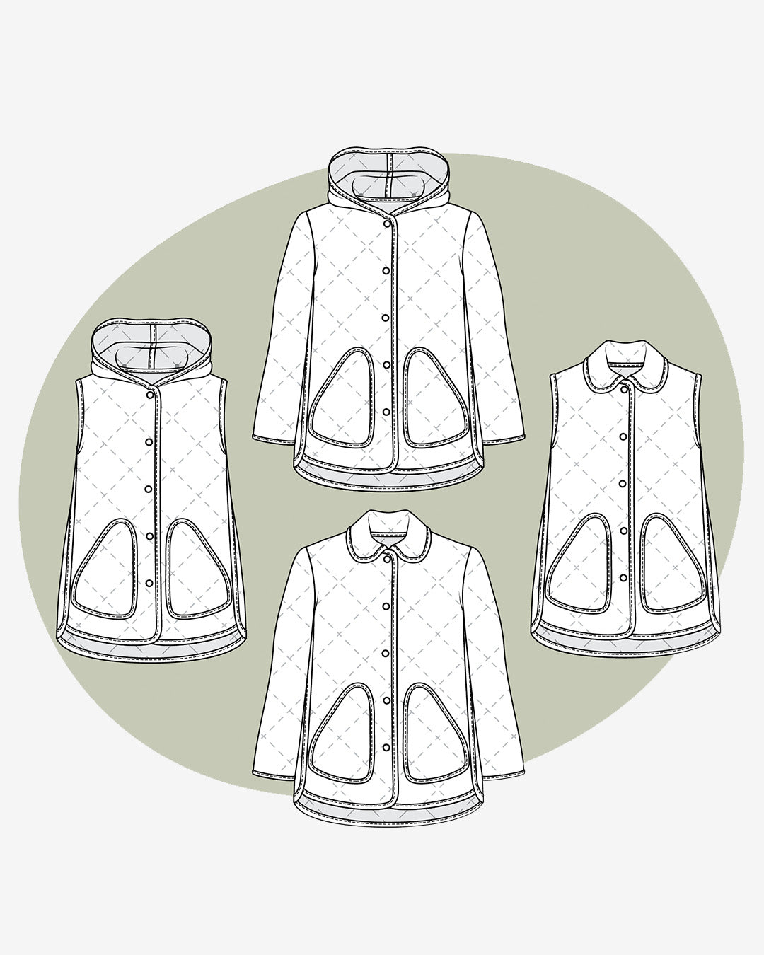 Collar and Hood Expansion Pack for the Wildwood Jacket and Vest