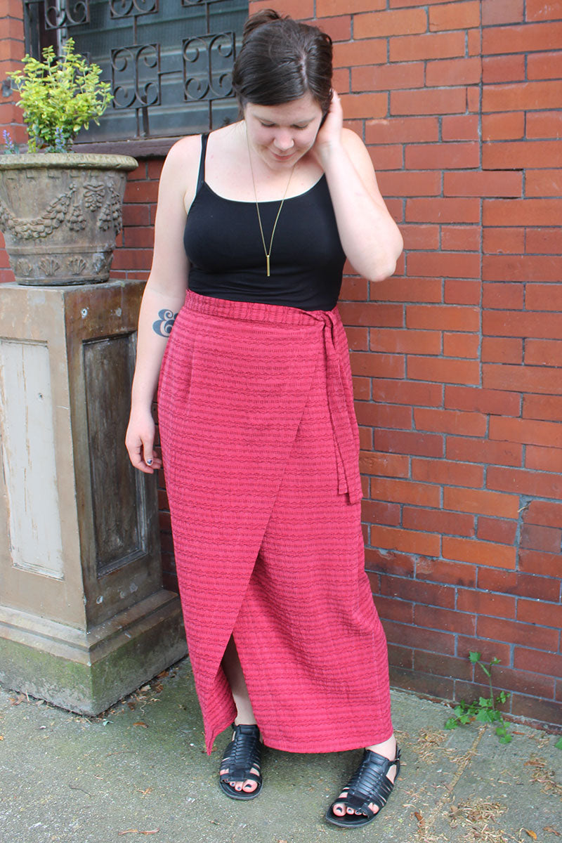 Midi wrap outlet skirt diy