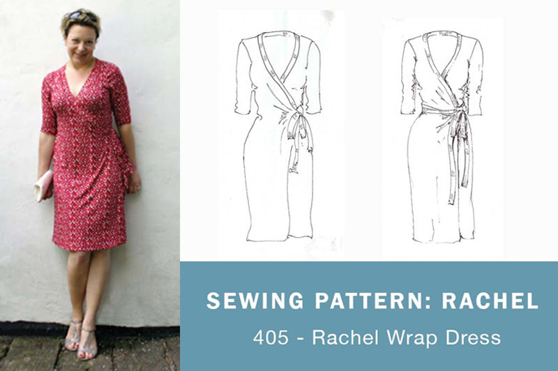 Wrap dress with button closure Women Clothing Dress Sewing Pattern