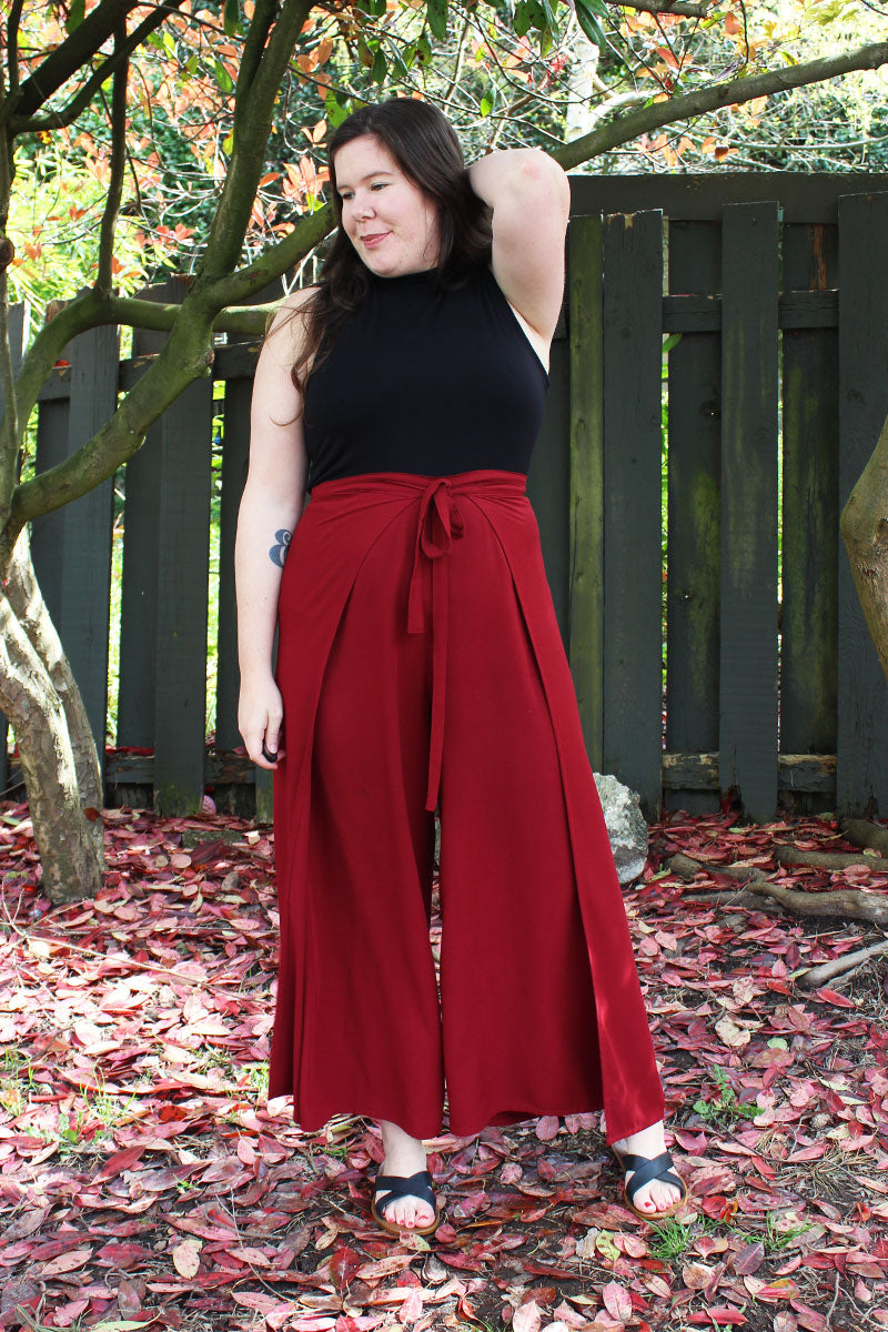 Winslow Culottes Hack: Wrap Pants » Helens Closet Patterns