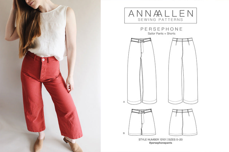 Straight Leg Philippa Pants Tutorial (with free sailor jeans