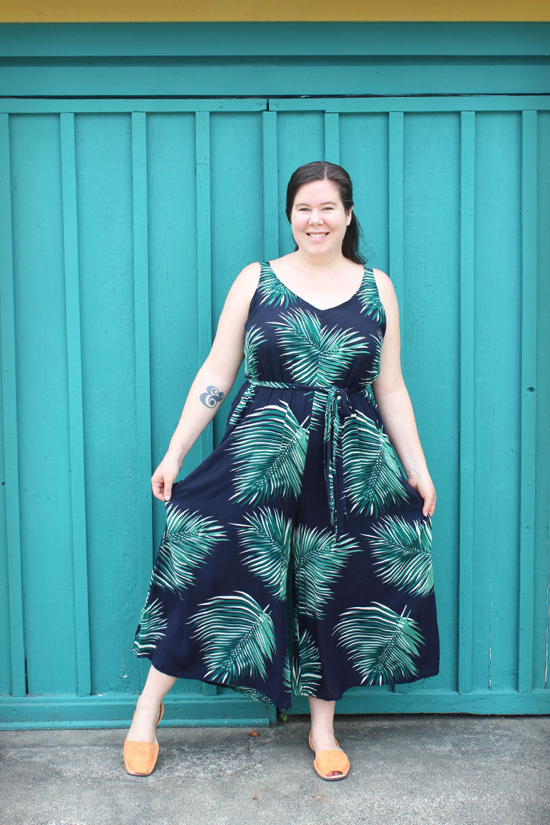 Palm Leaf Amy Jumpsuit » Helen's Closet Patterns