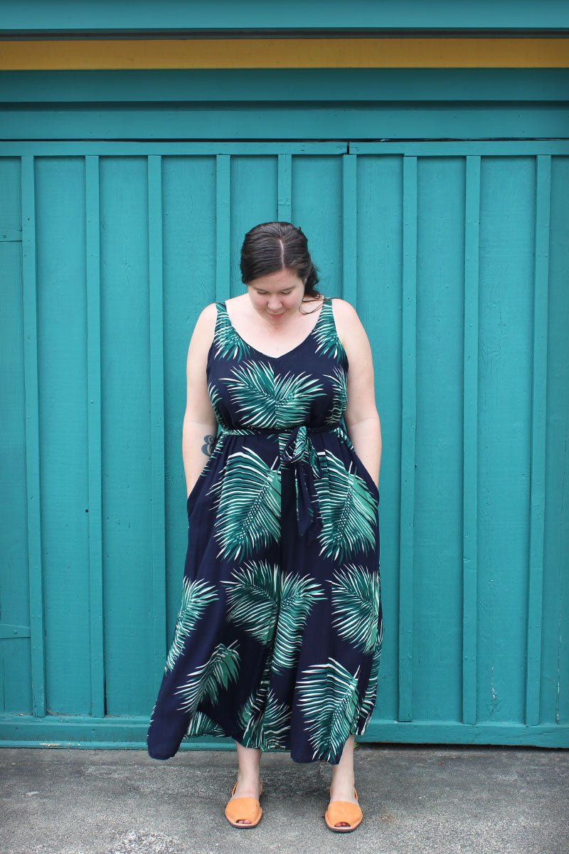 DIY Wide Leg Jumpsuit - Review of the Amy Jumpsuit pattern by