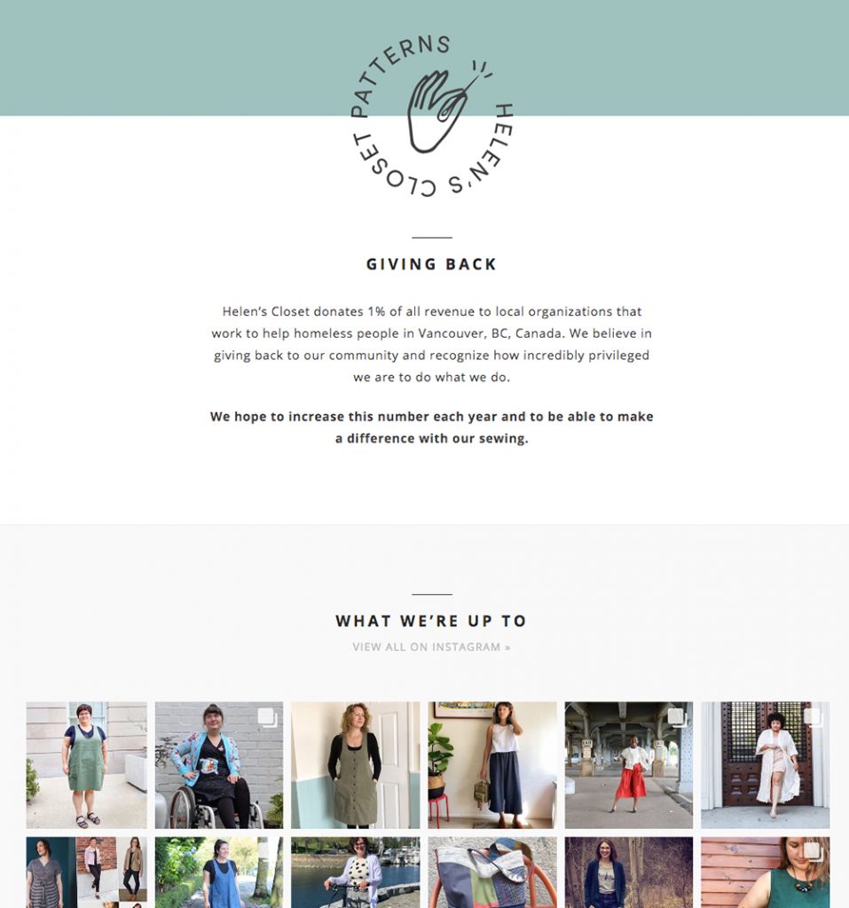 Welcome to our new Website! » Helen's Closet Patterns