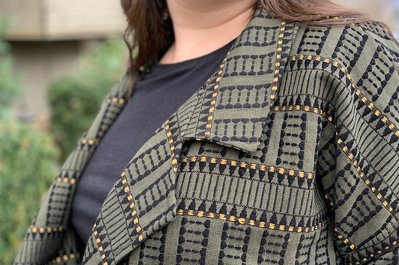 Handwoven Cotton Pona Jacket Helens Closet Patterns