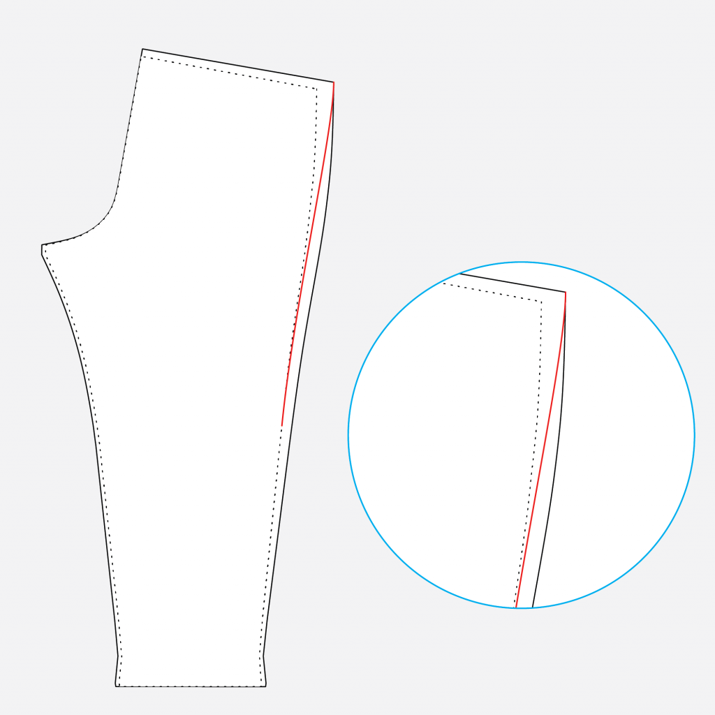 How to grade between sizes on the Arden Pants pattern.