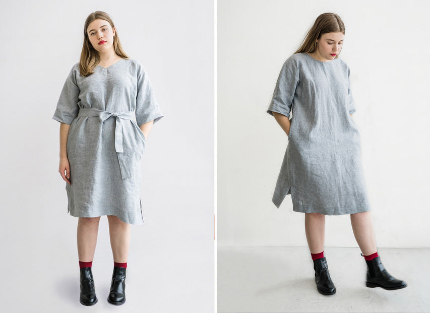 Cora Half Sleeve Linen Dress Tutorial – the thread