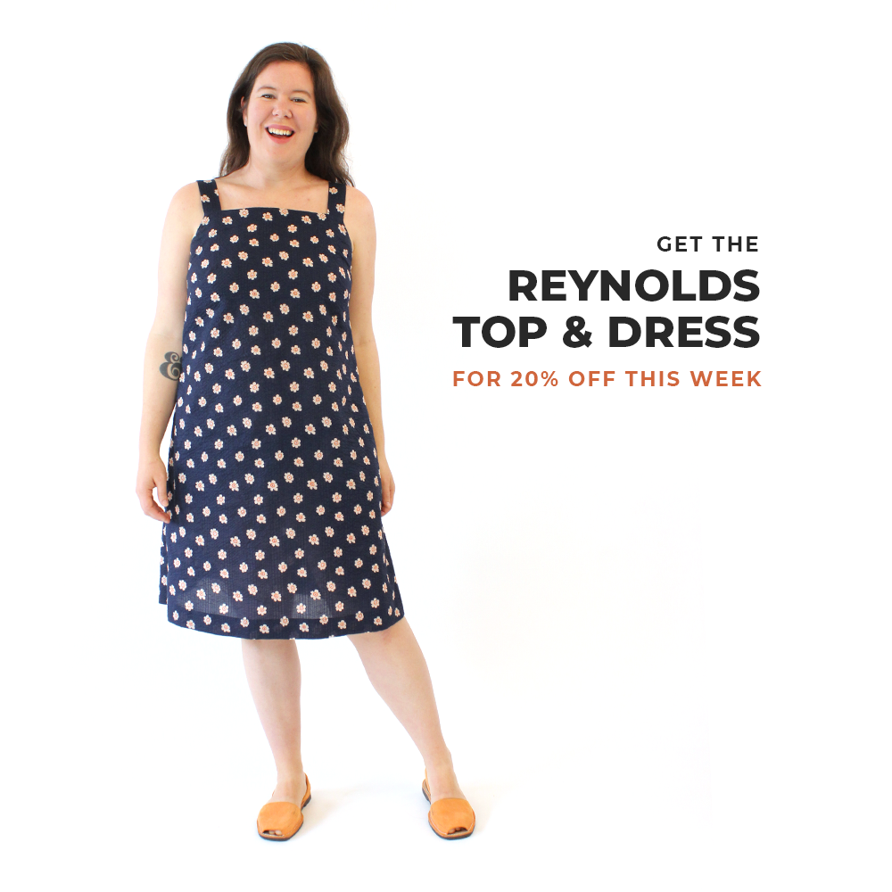 The Reynolds Top and Dress Sewing Pattern from Helen's Closet Patterns - View B