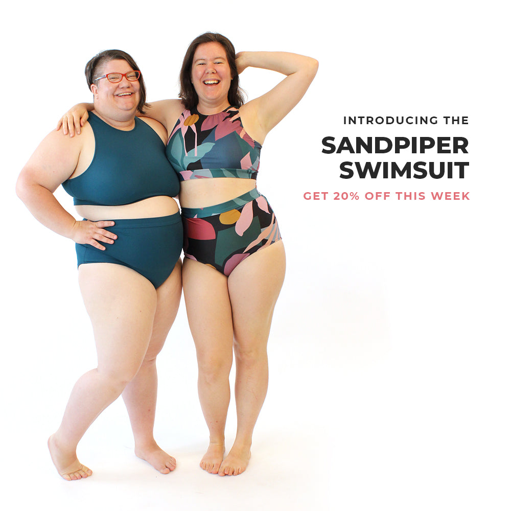 The Sandpiper Swimsuit from Helen's Closet Patterns