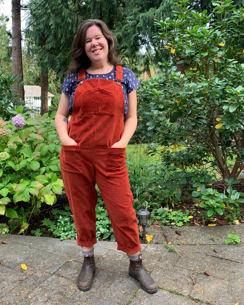 Stretch Corduroy Yanta Overalls » Helen's Closet Patterns