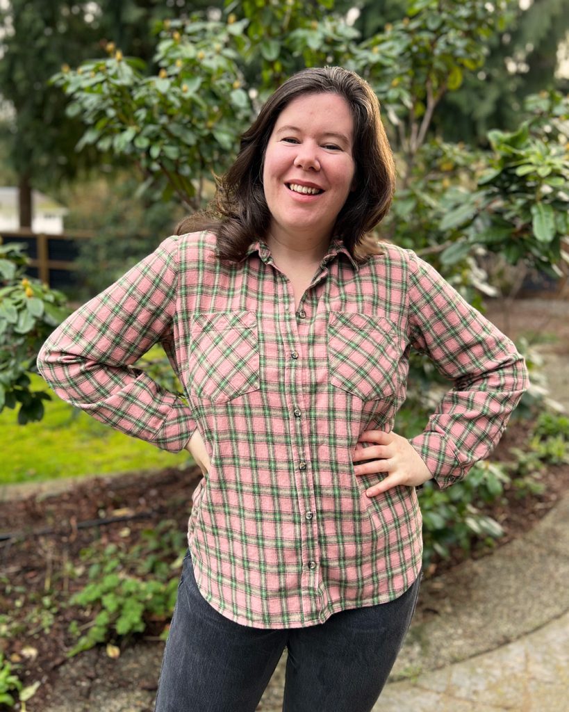 Pink Plaid Cameron Button Up - Helen's Closet Blog