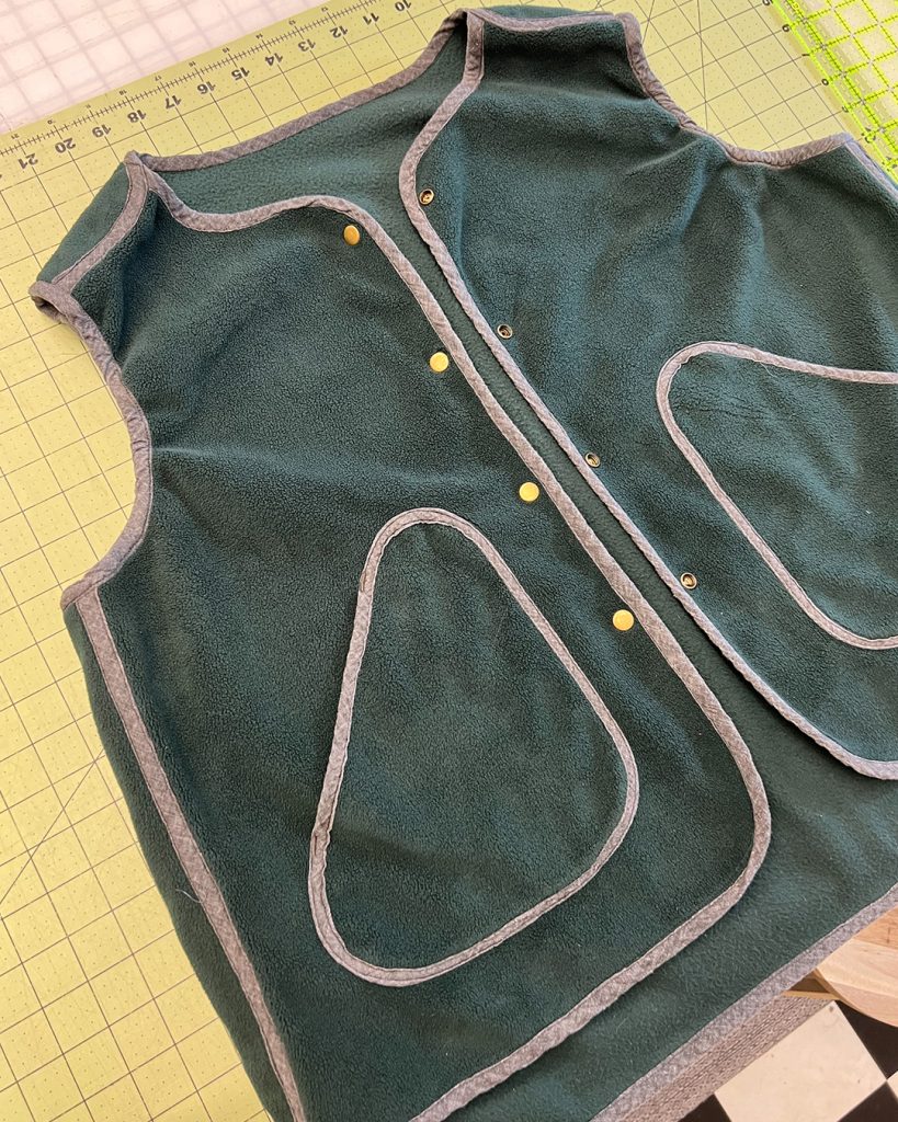 Fleece Wildwood Vest - Helen's Closet Patterns Blog