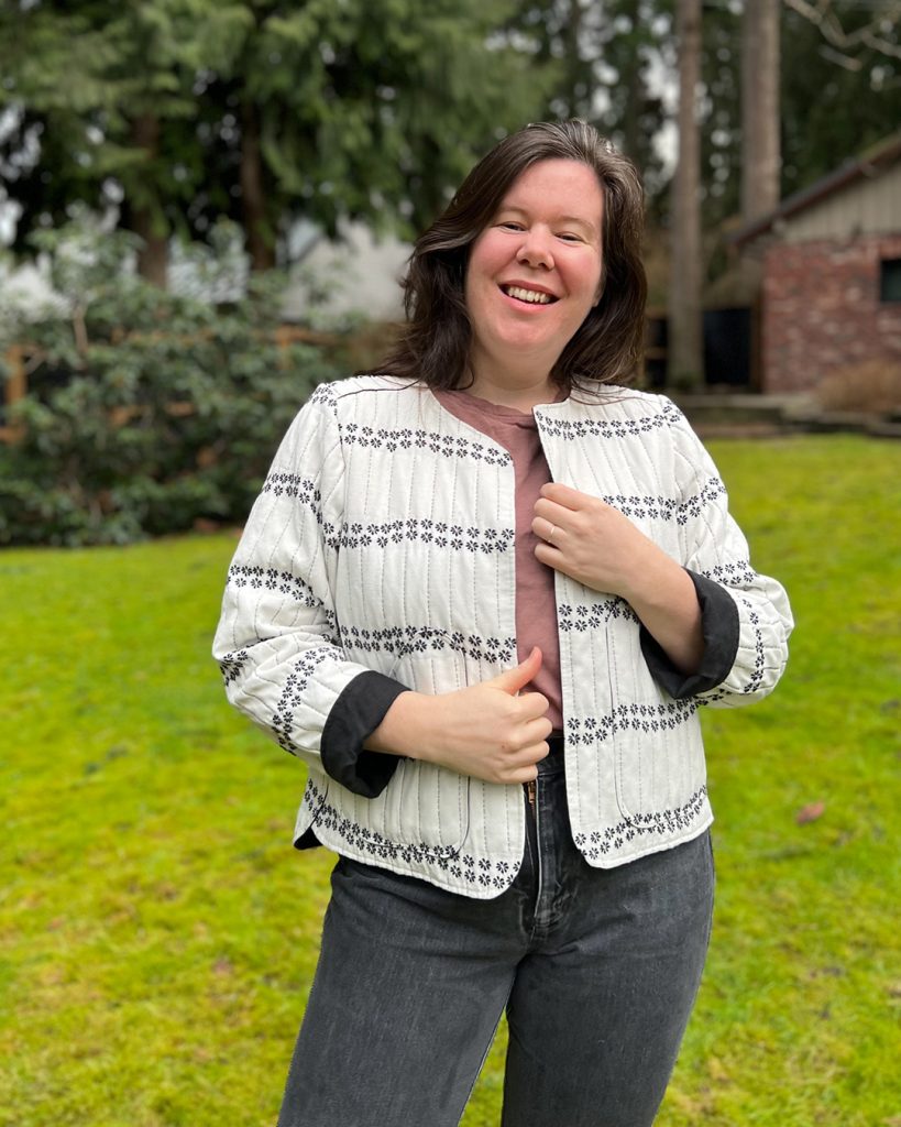 Wildwood Jacket Hack - No Bias Binding - Helen's Closet Patterns Blog